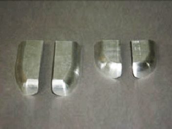 鋁制件去氧化皮、啞光處理前后